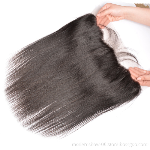 Hot selling hd lace frontal top quality 13*4 and 13*6   transparent swiss lace frontal virgin hair